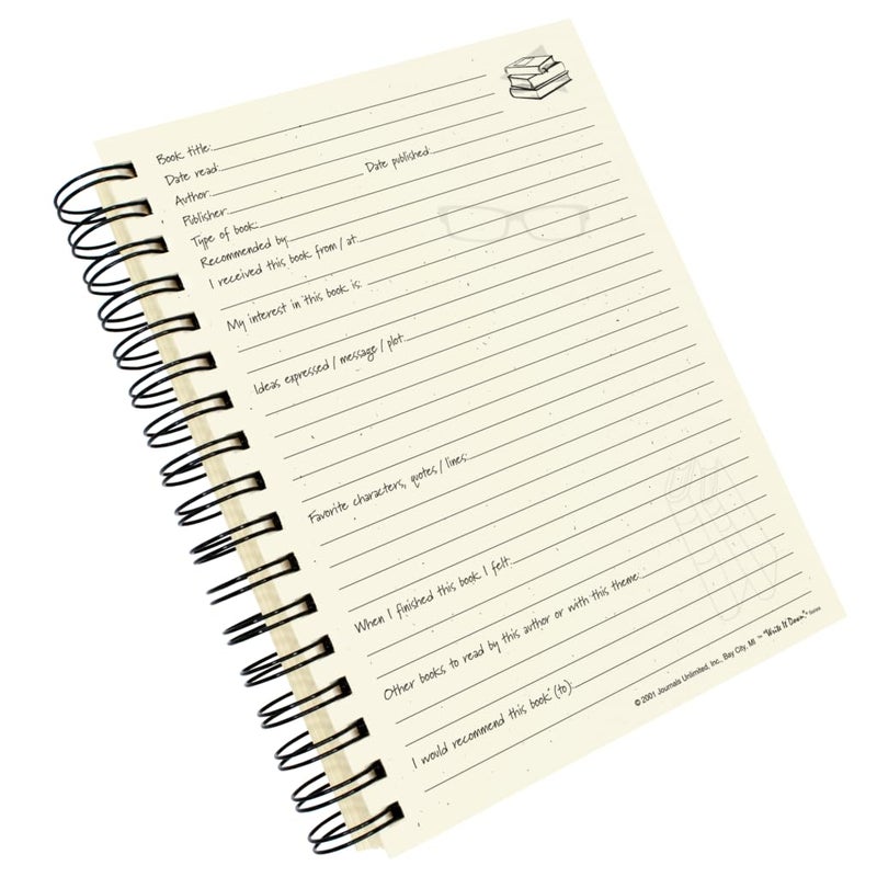 Write it Down series by Journals Unlimited  Guided Journal  Books I've Read  A Reader's Journal  Full-size 7.5""x 9""  Kraft Hard Cover  Made in USA - Image 4